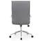 Officesource Ridge Collection Executive High Back Task Chair w/Chrome Frame and Ribbed Back 05RG2QHAVGR - alternate 3